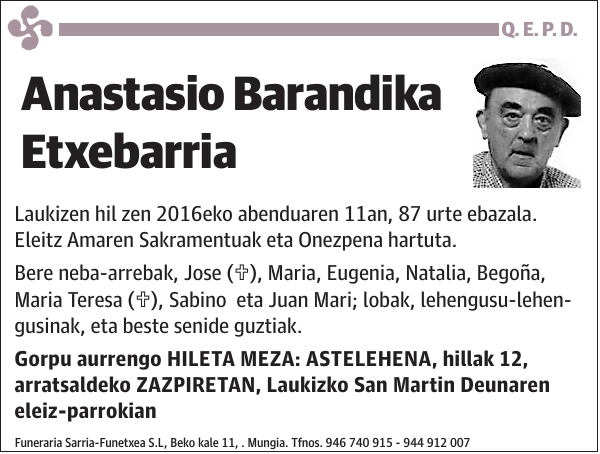 Anastasio Barandika Etxebarria