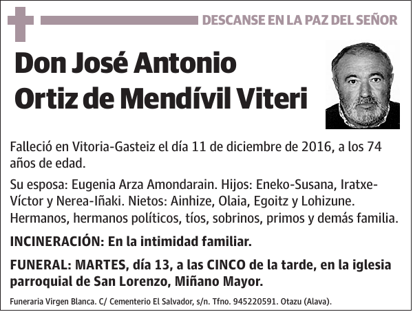 José Antonio Ortiz de Mendívil Viteri