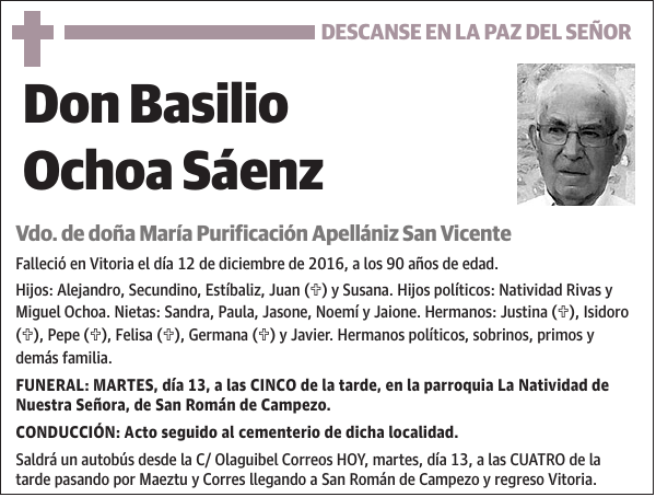 Basilio Ochoa Sáenz