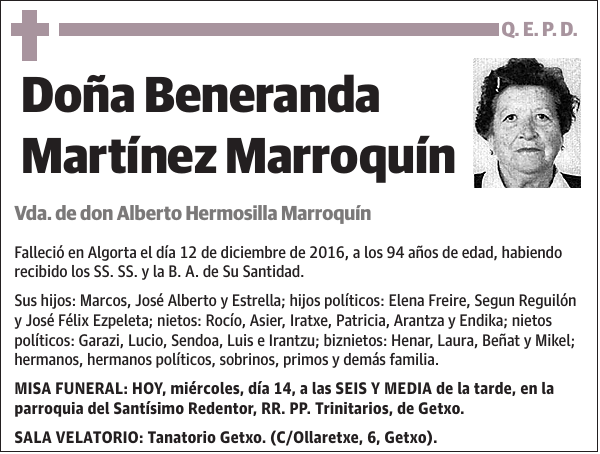 Beneranda Martínez Marroquín