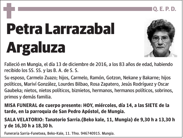 Petra Larrazabal Argaluza