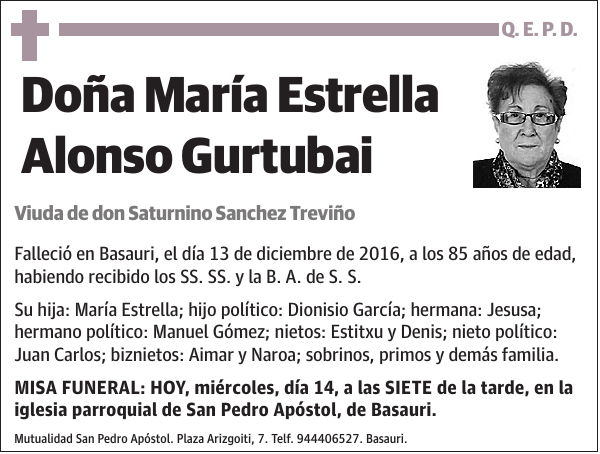 María Estrella Alonso Gurtubai