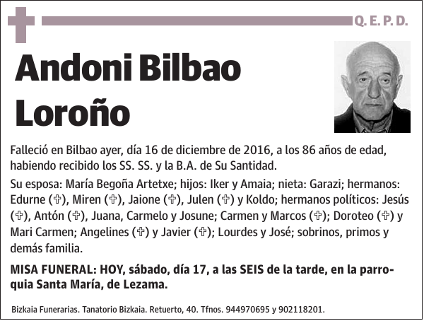 Andoni Bilbao Loroño