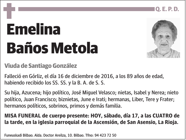 Emelina Baños Metola