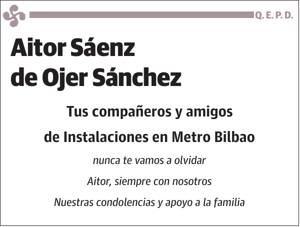 Aitor Sáenz de Ojer Sánchez