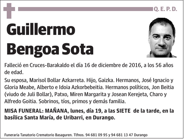 Guillermo Bengoa Sota