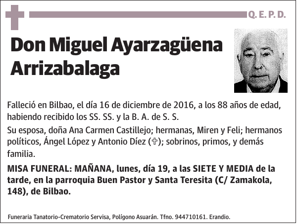 Miguel Ayarzagüena Arrizabalaga