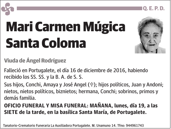 Mari Carmen Múgica Santa Coloma