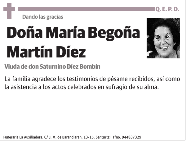 María Begoña Martín Díez