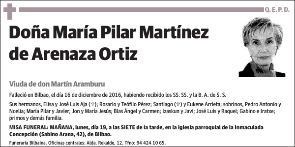 María Pilar Martínez de Arenaza Ortiz