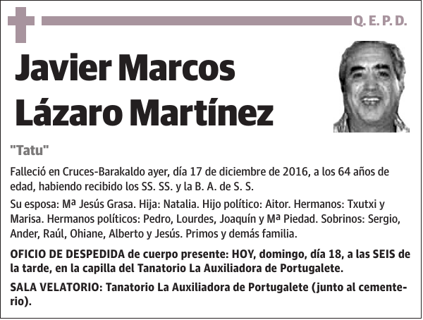 Javier Marcos Lázaro Martínez