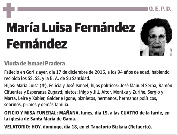 María Luisa Fernández Fernández