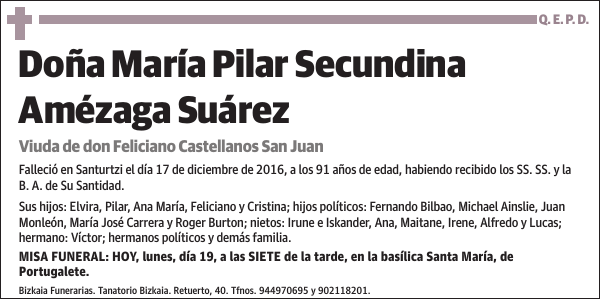 María Pilar Secundina Amézaga Suárez