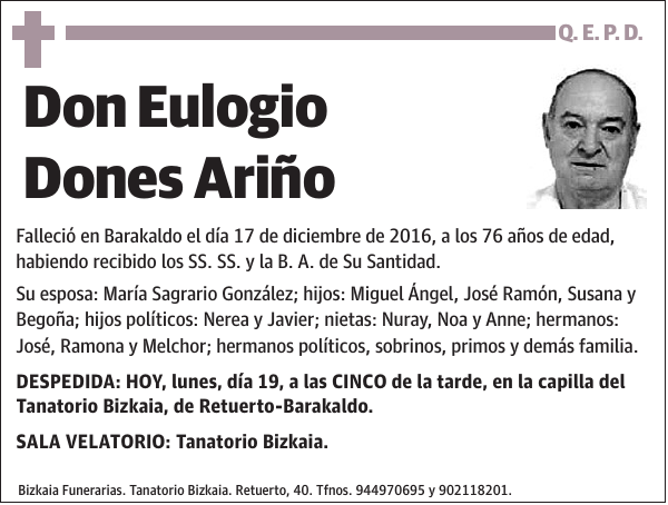 Eulogio Dones Ariño