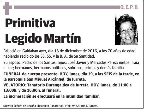 Primitiva Legido Martín