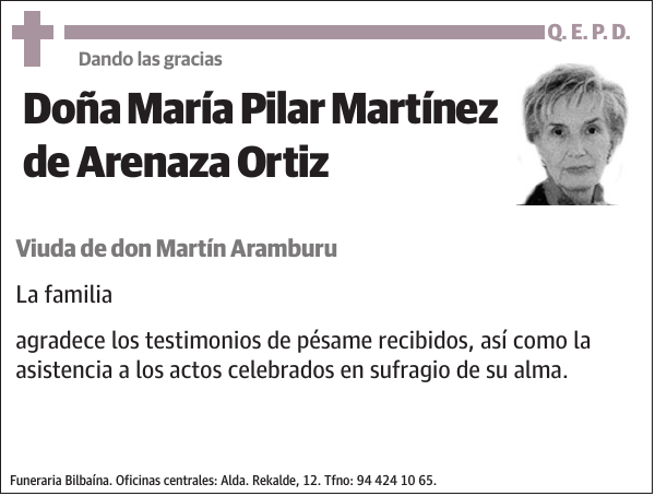 María Pilar Martínez de Arenaza Ortiz