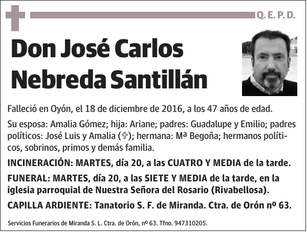 José Carlos Nebreda Santillán