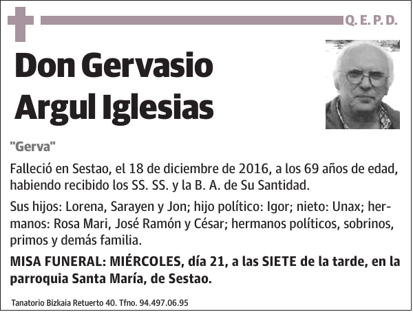 Gervasio Argul Iglesias