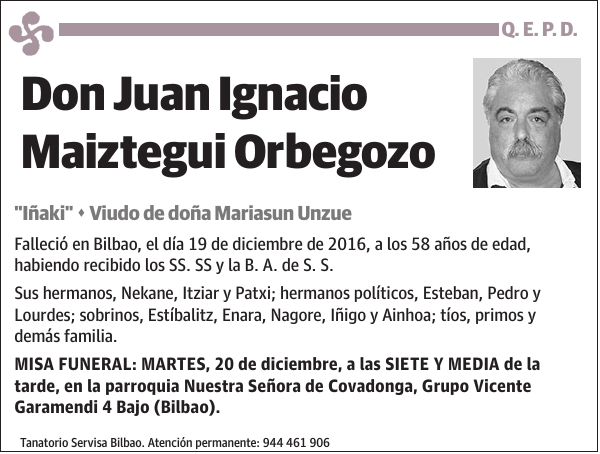 Juan Ignacio Maiztegui Orbegozo