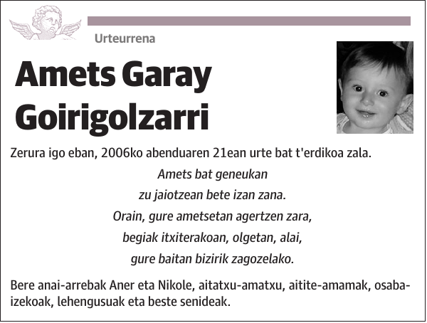 Amets Garay Goirigolzarri