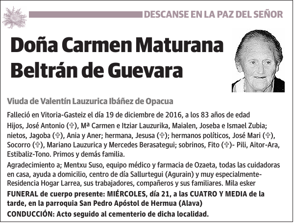 Carmen Maturana Beltrán de Guevara