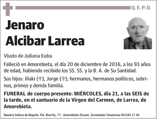 Jenaro Alcibar Larrea