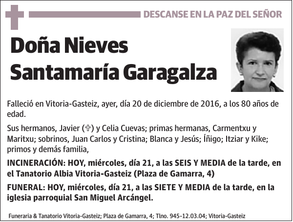 Nieves Santamaría Garagalza