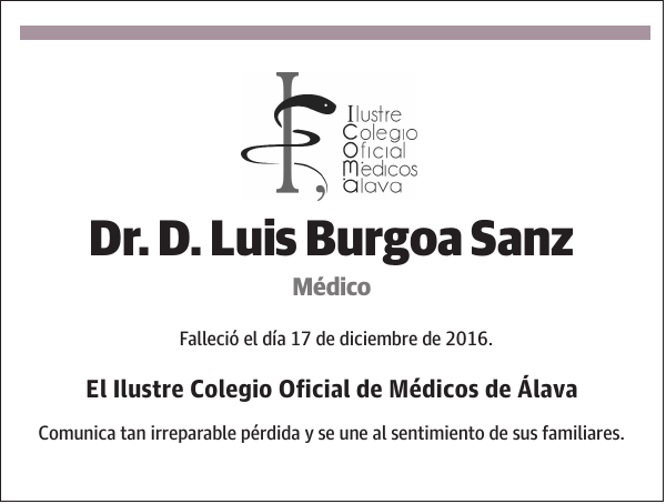 Luis Burgoa Sanz Médico