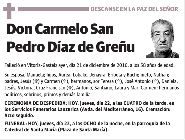 Carmelo San Pedro Díaz de Greñu