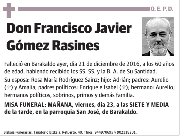 Francisco Javier Gómez Rasines