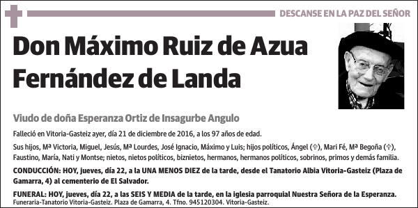 Máximo Ruiz de Azua Fernández de Landa