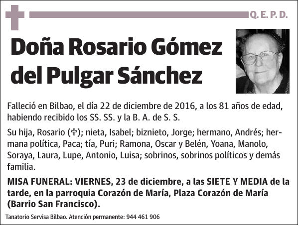 Rosario Gómez del Pulgar Sánchez