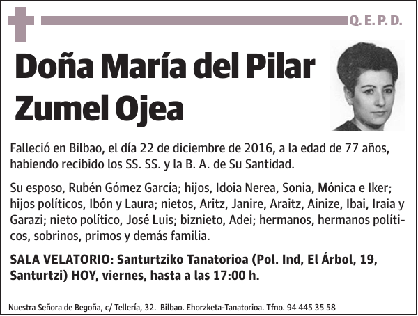 María del Pilar Zumel Ojea