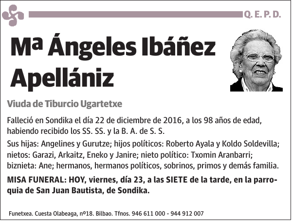 Mª Ángeles Ibáñez Apellániz