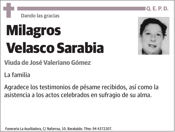 Milagros Velasco Sarabia