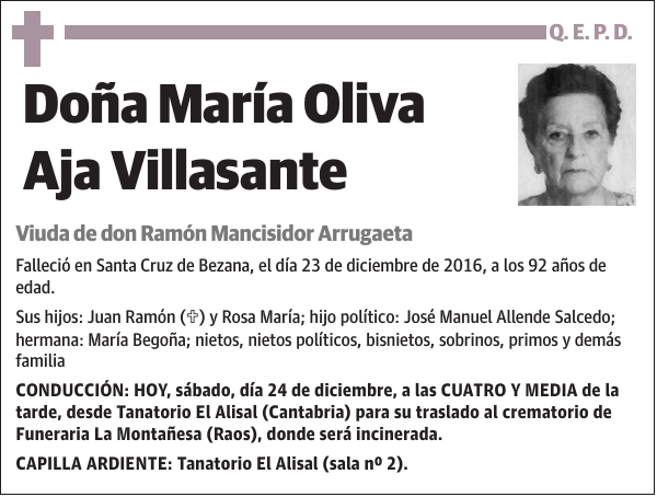 María Oliva Aja Villasante