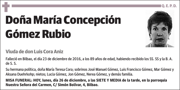 María Concepción Gómez Rubio