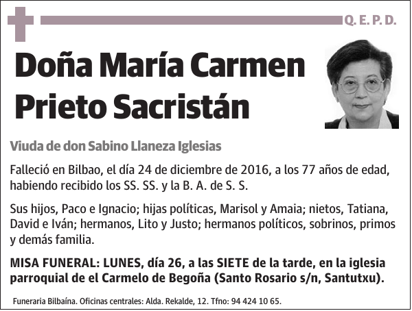 María Carmen Prieto Sacristán