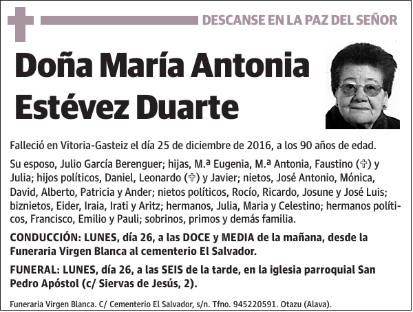 María Antonia Estévez Duarte