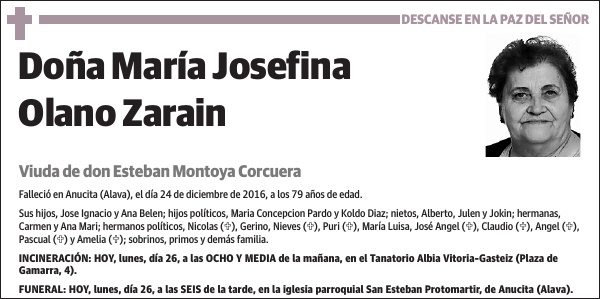 María Josefina Olano Zarain