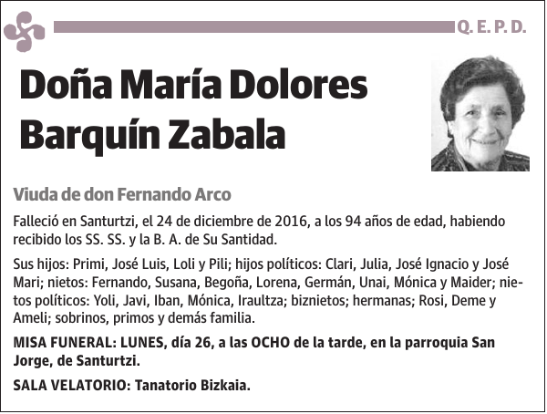 María Dolores Barquín Zabala