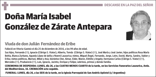 María Isabel González de Zárate Antepara