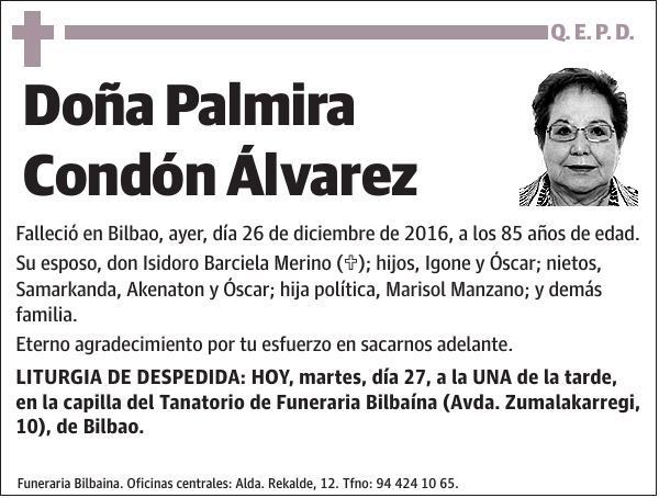 Palmira Condón Álvarez