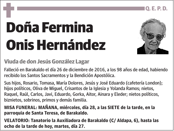 Fermina Onis Hernández