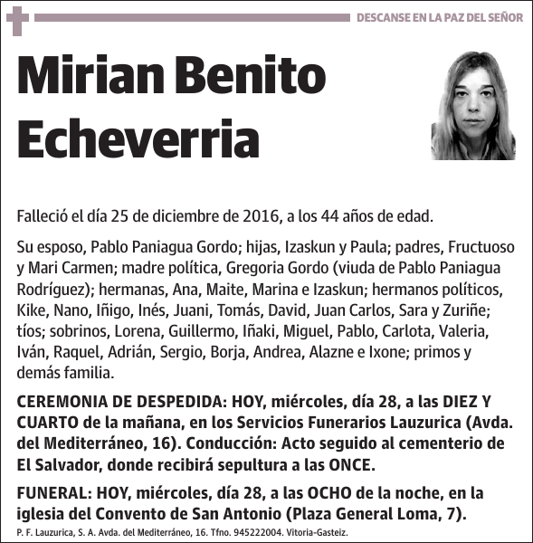 Mirian Benito Echeverria