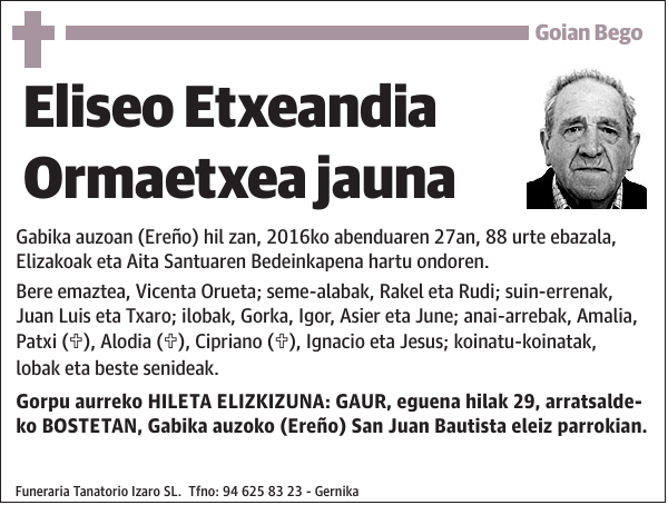 Eliseo Etxeandia Ormaetxea