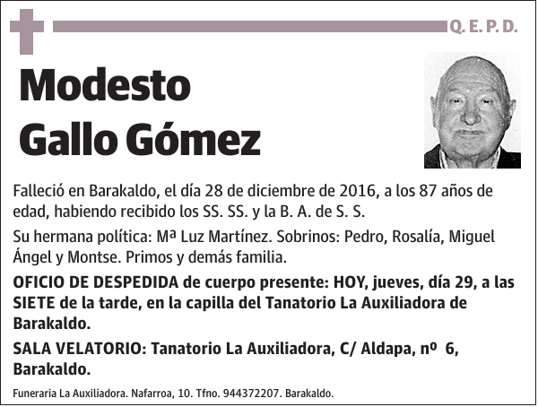 Modesto Gallo Gómez