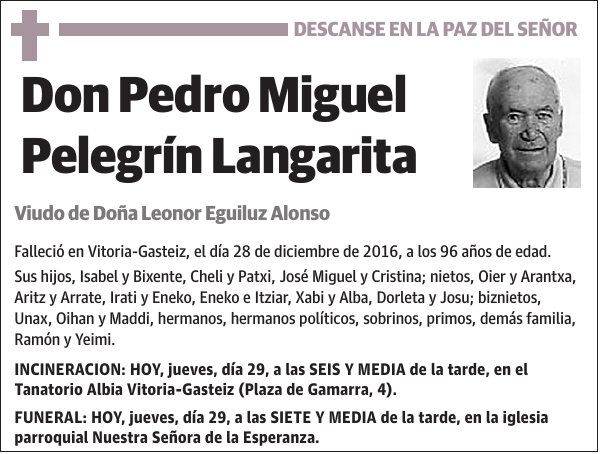 Pedro Miguel Pelegrín Langarita