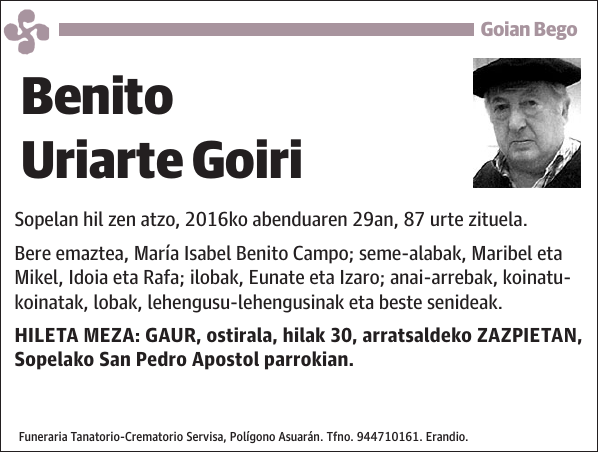 Benito Uriarte Goiri