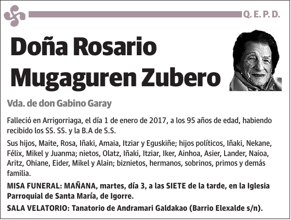 Rosario Mugaguren Zubero